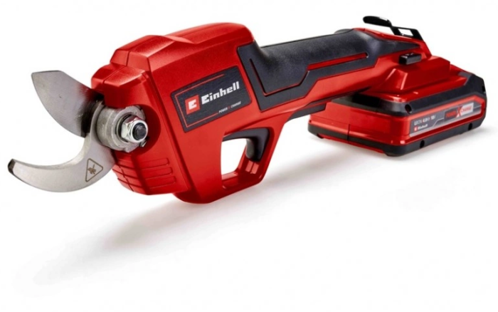 Секатор аккумуляторный Einhell GE-LS 18 Li Kit 18В PXC акб 1х2.5А·час до 28мм ЗП 0.9кг