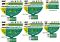 Шланг садовый 2Е AquaFlex Emerald Pro 1/2" 50м 4 слоя 20бар -10…+60°C ороситель 2 коннектора адаптер