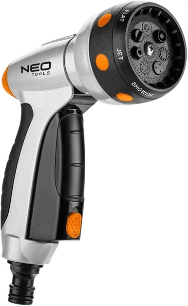 Ороситель ручной Neo Tools CLICK, пистолетный, 7 функций 0.306кг