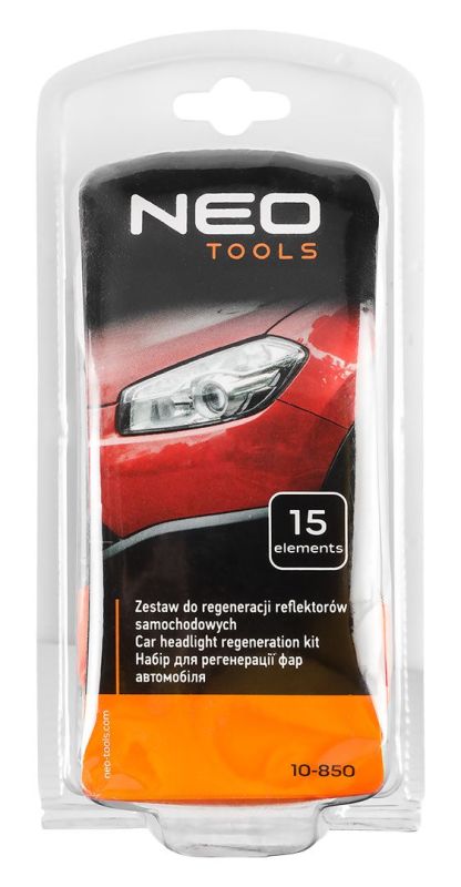 Набор для восстановления фар Neo Tools 15шт
