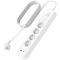 Удлинитель-фильтр сетевой Belkin 4хТип F, 3x1.5мм кв, 16А, USB-A/USB-C 18Вт, защитой от перенапряжения, 2м, белый