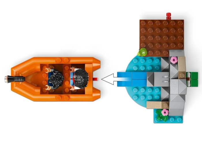 Конструктор LEGO Jurassic World  Побег по речке от тиранозавра
