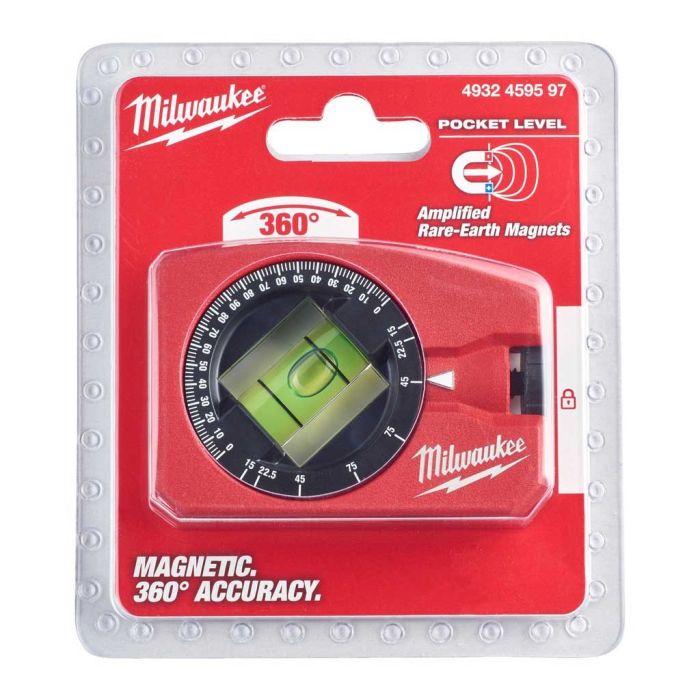 Уровень Milwaukee MiniBox, 7.8см, 1 капсула, 360° магнитный, алюминиевый корпус