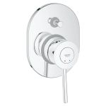 Одноважільний змішувач для ванни Grohe BauClassic, прихований монтаж, хром