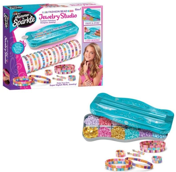 Набор для изготовления браслетов Cra-Z-Art Dots & Dashes Tila Bead Bracelet Studio з бусинами