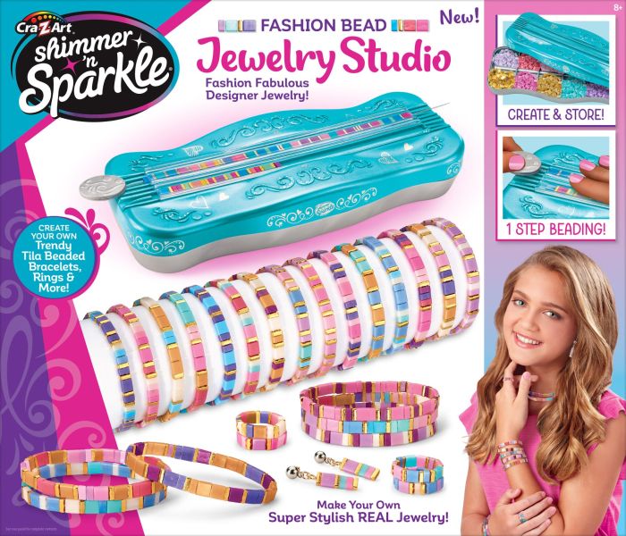 Набор для изготовления браслетов Cra-Z-Art Dots & Dashes Tila Bead Bracelet Studio з бусинами
