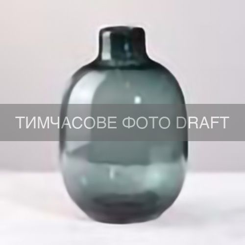 Ваза ARDESTO Luana, 17х25см, стекло, зелёный тёмный