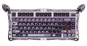 Клавіатура магнітна GravaStar Mercury V75 Pro 80keys, GravaStar x Gateron Jade Gaming, USB-A, 8k, RGB, Iron Purple