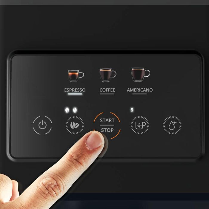 Кофемашина Krups My Coffee 1.5 л, зерно, OLED - дисплей, авторецептов - 3, черный