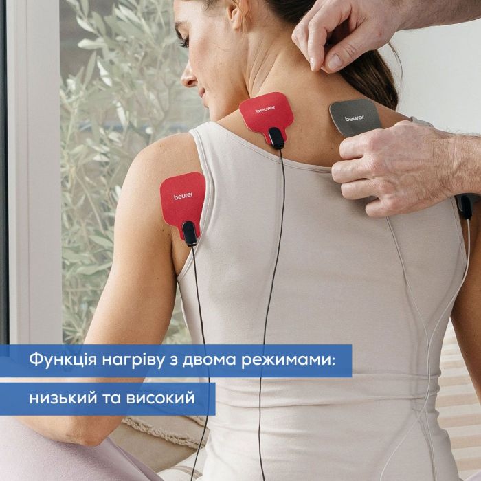 Электростимулятор Beurer для мышц, литий-ионный аккум., 4в1, дисплей, черный