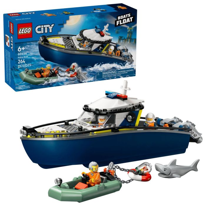Конструктор LEGO City Переслідування на поліцейському катері