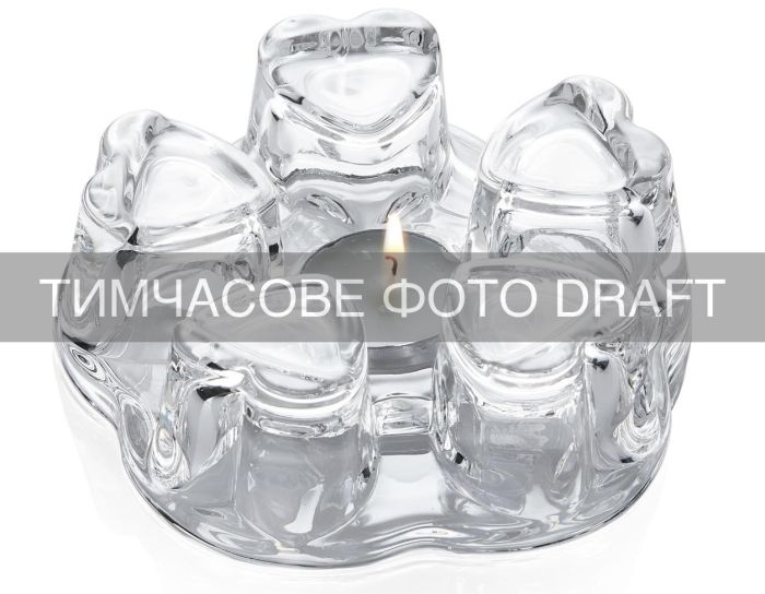 Підставка для заварника зі свічкою ARDESTO 14х4.8см, боросилікатне скло, прозорий
