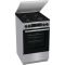 Плита Gorenje комби, 62л, 50x60см, метал. кришка, дисплей, эмалированные реш, титан
