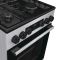 Плита Gorenje комби, 62л, 50x60см, метал. кришка, дисплей, эмалированные реш, титан