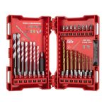 Набір біт і свердл по металу Milwaukee RedHEX TiN, сталь, кейс, 39шт