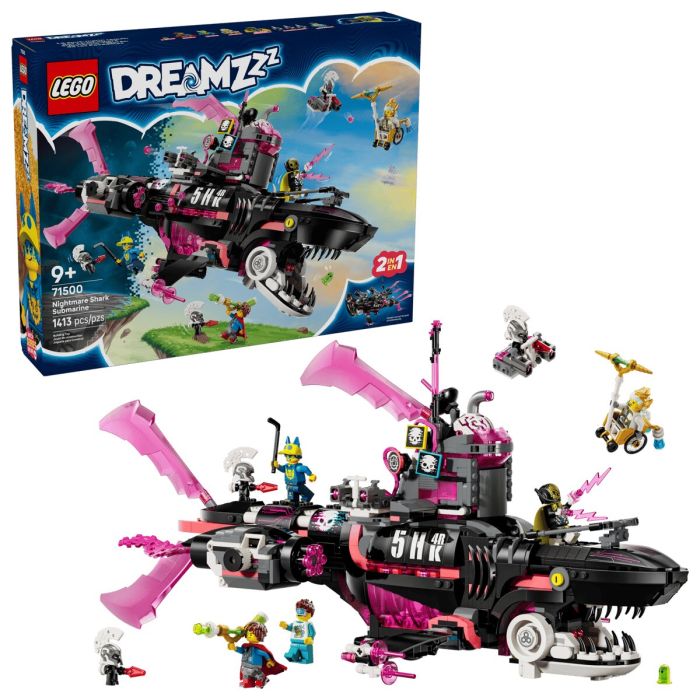 Конструктор LEGO Dreamzzz Устрашающая подводная лодка «Акула»