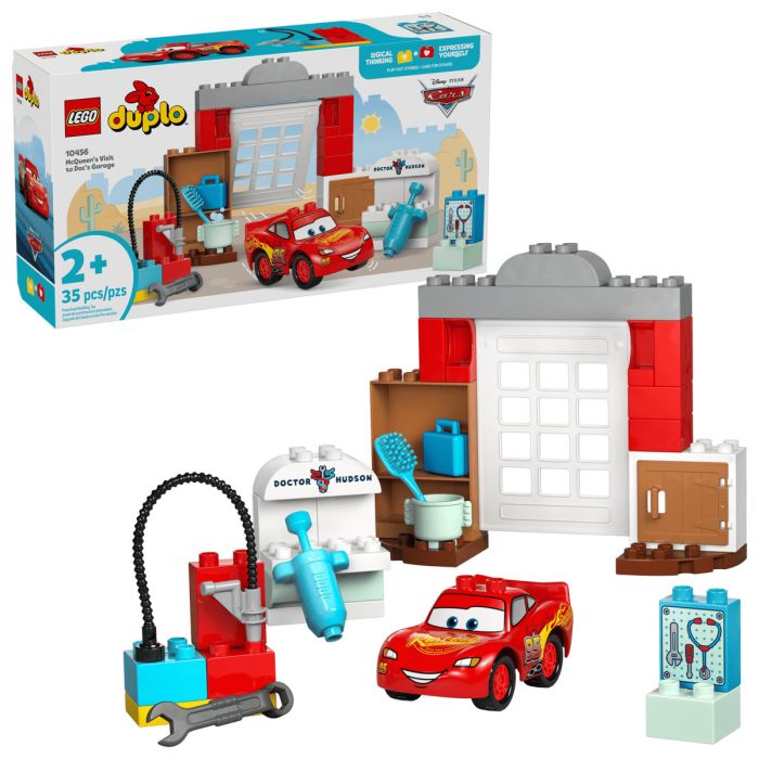 Конструктор LEGO DUPLO Disney Визит МакКвина в гараж Дока