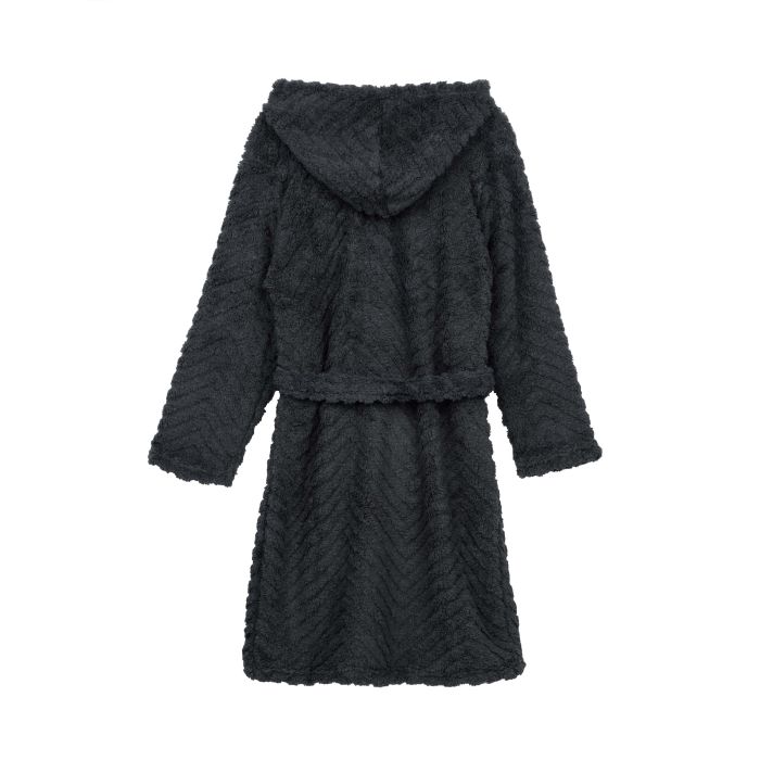 Женский халат ARDESTO Zigzag, размер L/XL, 100% полиэстер, серый