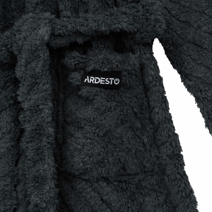 Женский халат ARDESTO Zigzag, размер L/XL, 100% полиэстер, серый