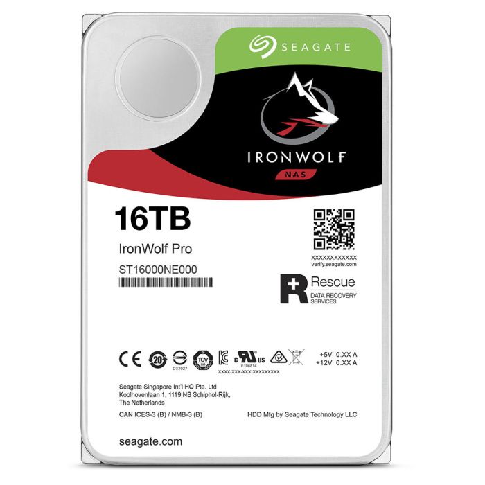 Жесткий диск Seagate 16TB 3.5" 7200 256MB SATA IronWolf Pro