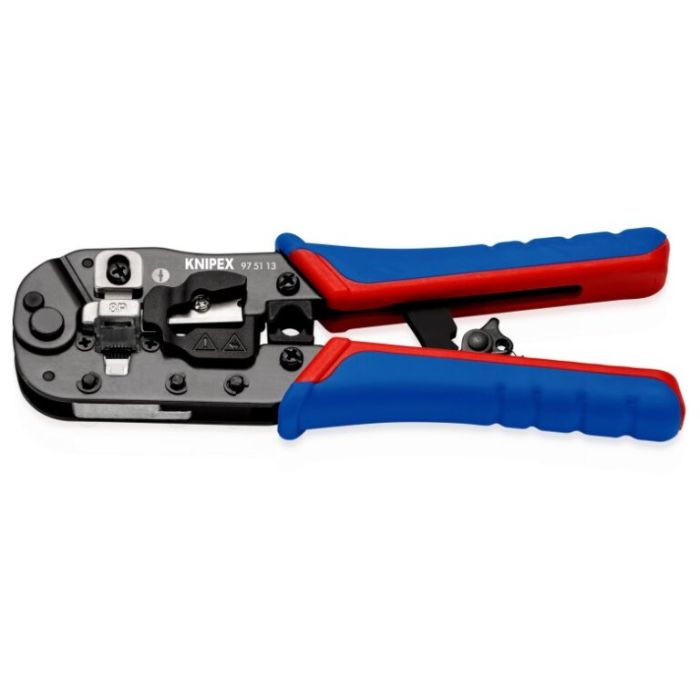 Клещи обжимные KNIPEX Western, для обжима штекеров 190мм фосфатированные 0.345кг