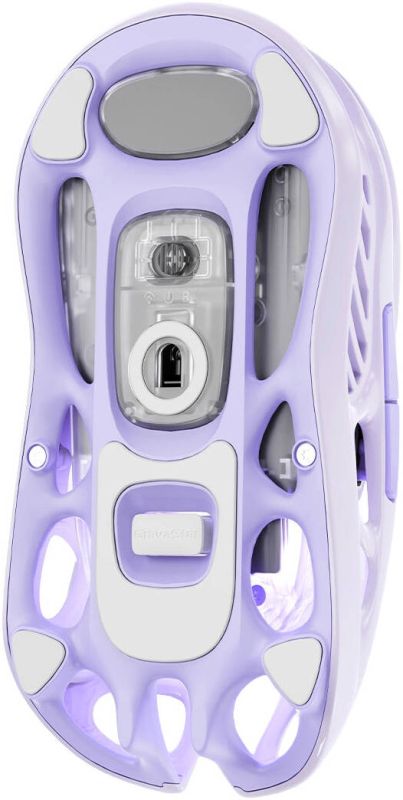 Мышь GravaStar Mercury M1 Pro, magnesium alloy body, BT/WL/USB-A, RGB, Lavender Purple