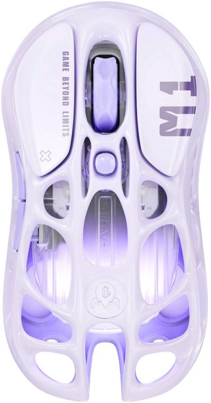 Миша GravaStar Mercury M1 Pro, magnesium alloy body, BT/WL/USB-A, RGB, Lavender Purple