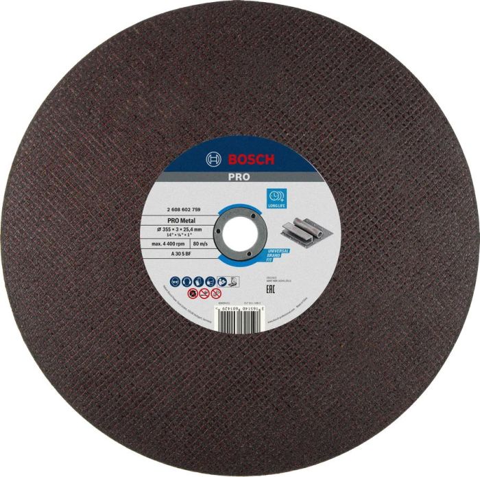 Диск съемный Bosch Professional Metal 355x3,1x25,4мм