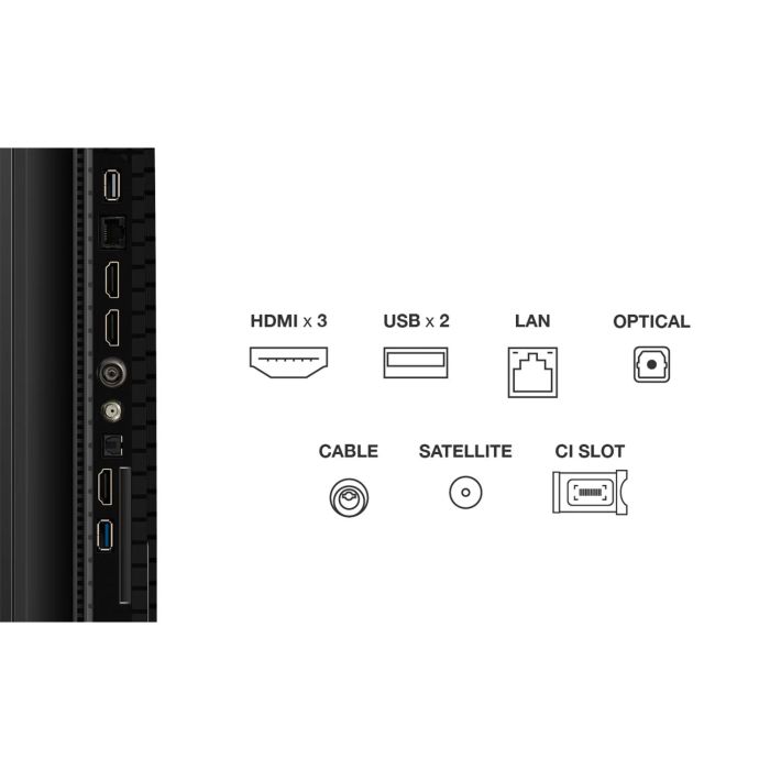 Телевизор 65" TCL QLED 4K 60Hz Smart Google TV Black