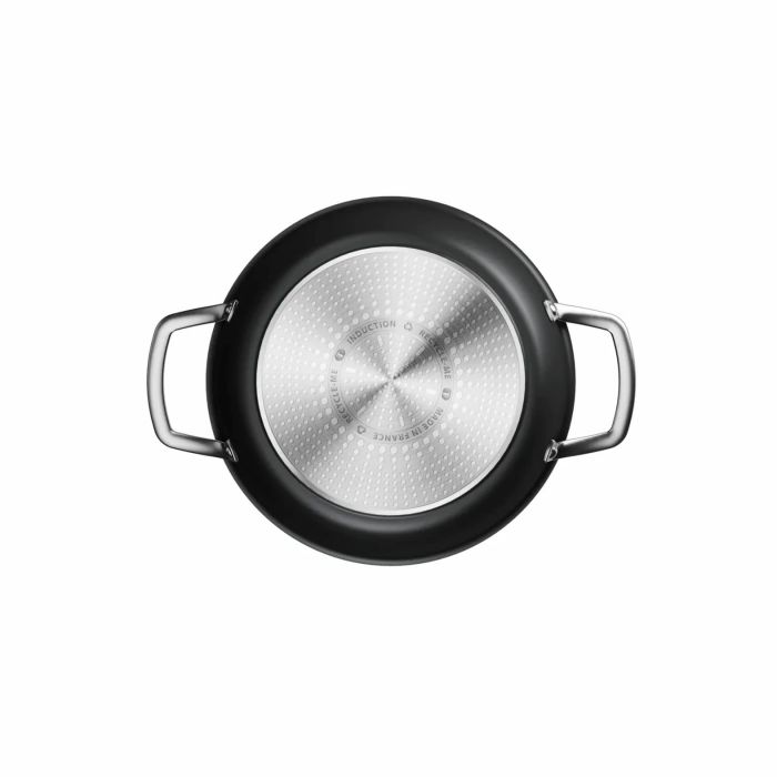Сотейник Tefal Excellence+, с крышкой, 24 см, алюминий, стекло, бакелит, черный