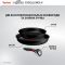 Набор посуды Tefal Ingenio Excellence+, 3 предмета, алюминий, нержавеющая сталь, бакелит, черный