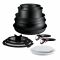 Набор посуды Tefal Ingenio Excellence+, 13 предметов, алюминий, нержавеющая сталь, бакелит, черный