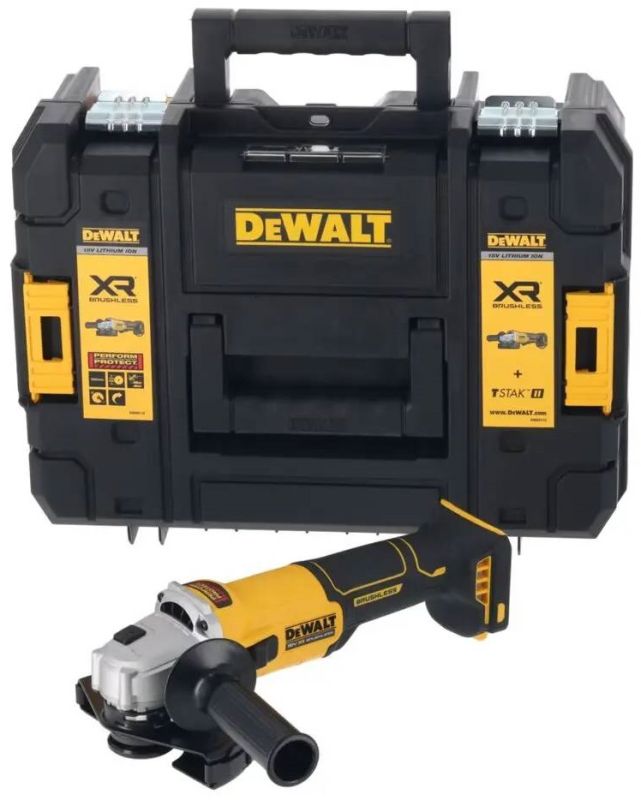 Шлифмашина угловая аккумуляторная DeWALT XR Li-lon 18В 125мм 9000об/мин 1.61кг без АКБ и ЗП