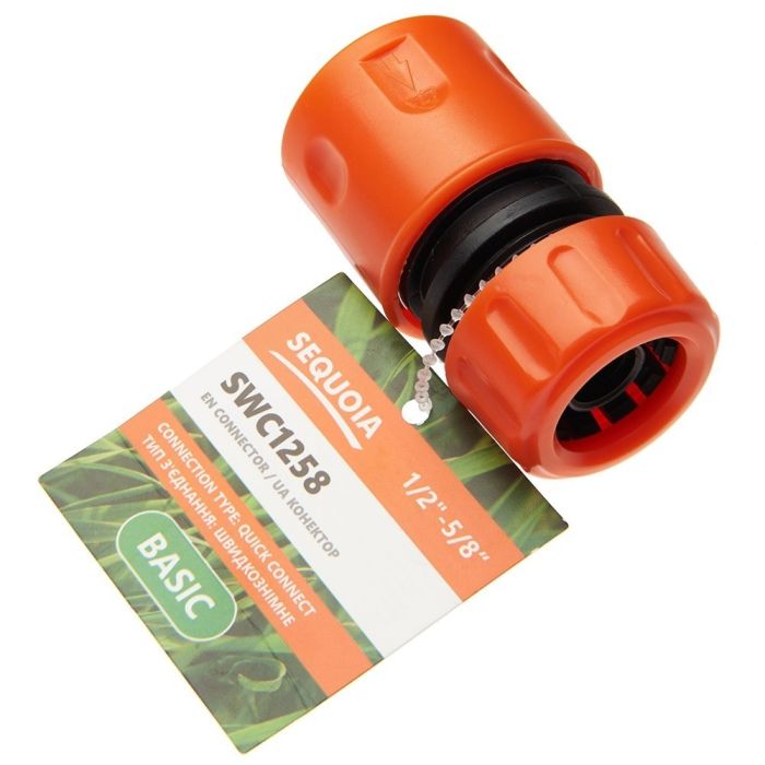 Коннектор для шланга   1/2'-5/8' пластик 0.02кг SEQUOIA SWC1258