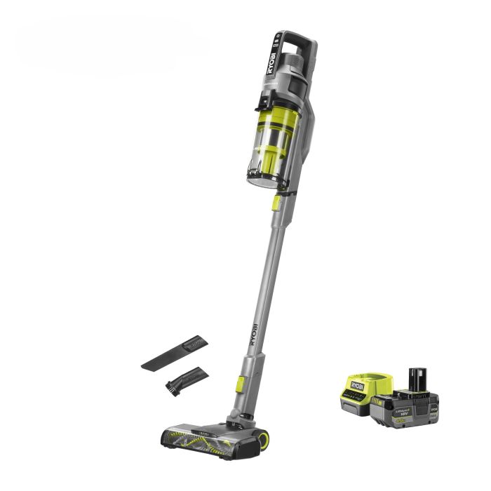 Пылесос аккумуляторный Ryobi ONE+ RSVS18BL-1C40G 18В 1х4А·ч 90Вт 20кПа  контейнер 0.8л HEPA12 3.2кг