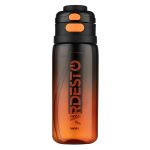 Пляшка для води ARDESTO Gym 800мл, пластик, чорний