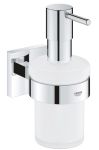 Дозатор для рідкого мила Grohe QuickFix Start Cube з тримачем, хром