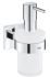Дозатор для жидкого мыла Grohe QuickFix Start Cube с держателем, хром