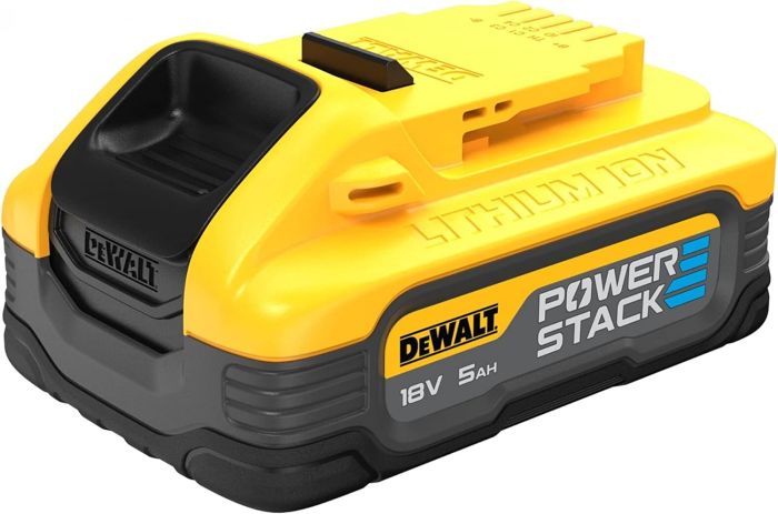 Акумулятор DeWalt 18В XR Li-lon PowerStack 5А·год 0.68кг