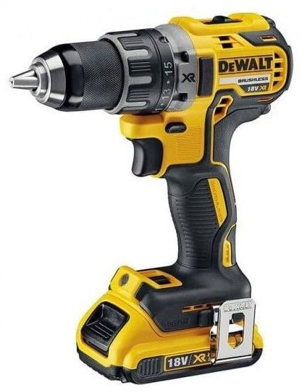 Шуруповерт-дрель аккумуляторная DeWALT XR Li-Ion 18В акб 2х2А·час 70Нм 550-2000об/мин кейс, ЗП 1.5кг