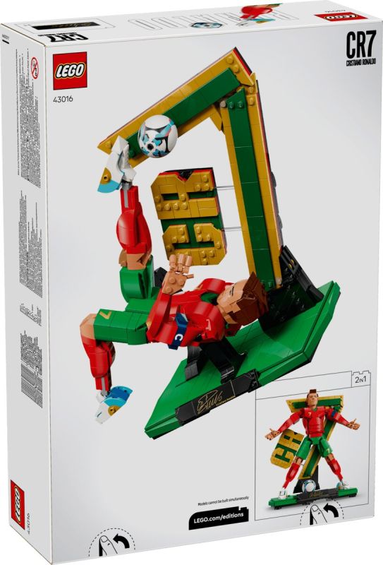 Конструктор LEGO Editions Football Кріштіану Роналду — легенда футболу