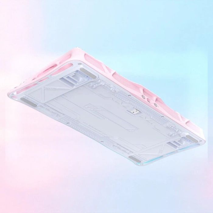 Клавіатура механічна GravaStar Mercury K1 Lite 80keys, GravaStar x BSUN Grey, BT/WL/USB, Lumen Rose