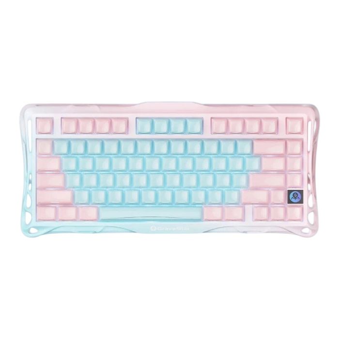 Клавиатура механическая GravaStar Mercury K1 Lite 80keys, GravaStar x BSUN Grey, BT/WL/USB, Aurora Mist