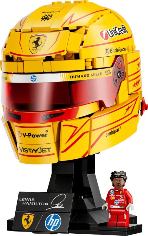 Конструктор LEGO Editions Formula 1 Шолом Льюїса Гамільтона з команди Scuderia Ferrari HP