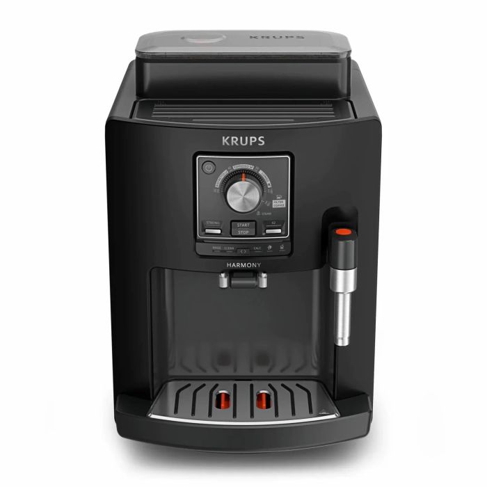 Кавомашина Krups Harmony 1.7л, зерно, ручний капучинатор, мех. керування, авторецептів - 4, свій рецепт, чорний