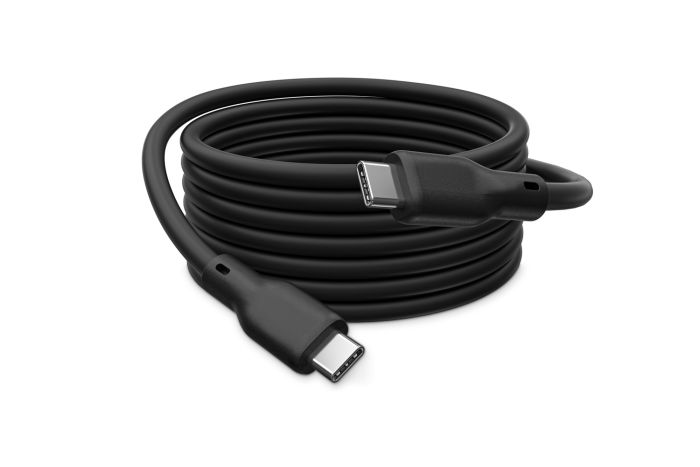 Кабель DIGITUS USB-C > USB-C заряджання/синхронізації, USB4 2.0, 80G, 240W, 16K, силіконовий, 1м, чорний
