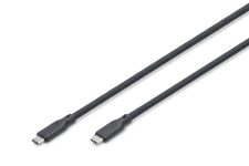 Кабель DIGITUS USB-C > USB-C заряджання/синхронізації, USB4 2.0, 80G, 240W, 16K, силіконовий, 1.5м, чорний
