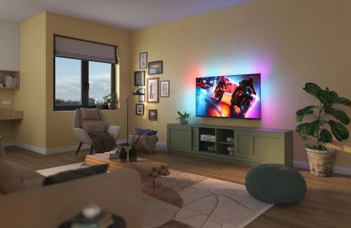 Телевизор 65" Philips MiniLED 4K 144Hz Smart Titan OS Black Ambilight