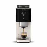 Кавомашина Krups Coffee Crush, 1.8л, зерно, ОLED дисплей, авторецептів - 2, метал, чорно-бежевий