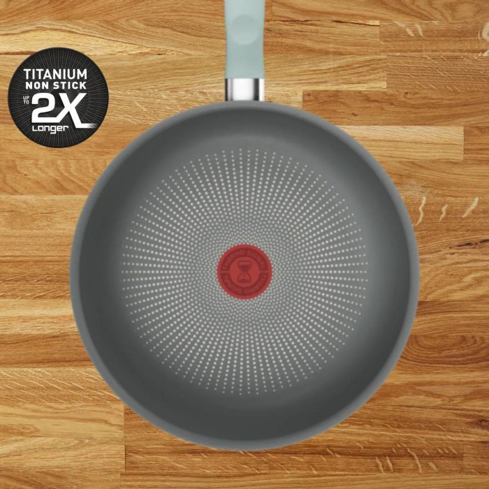Сковорода WOK Tefal Halo EUCALYPTUS, 26 см, алюминий, бакелит, серый